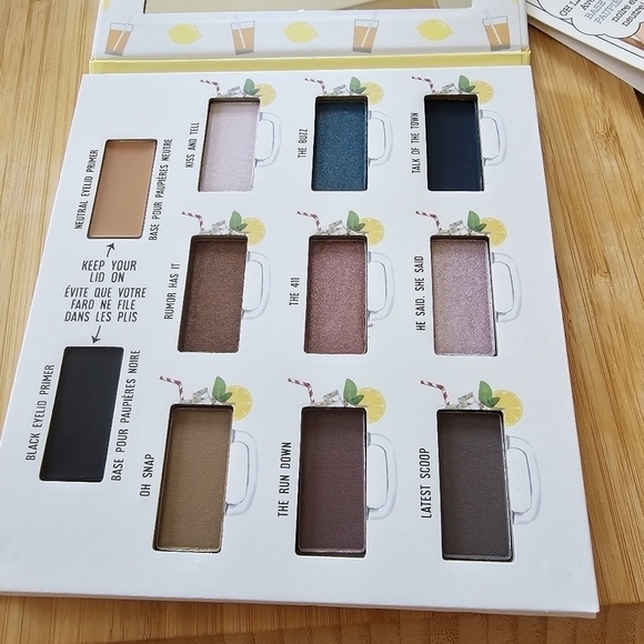 New "What's the Tea?" Eye Shadow Palette by The Balm, 2 Primers and 9 Shades - Picture 5 of 6